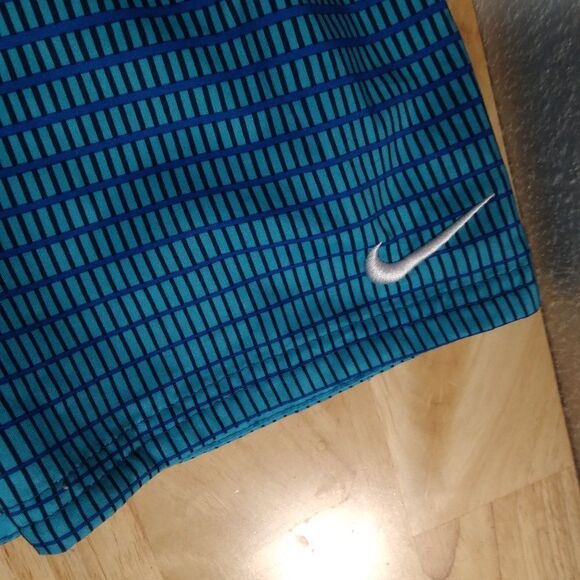 Vintage Nike Small Swoosh Pattern Swim Trunks Shorts - Picture 3 of 7